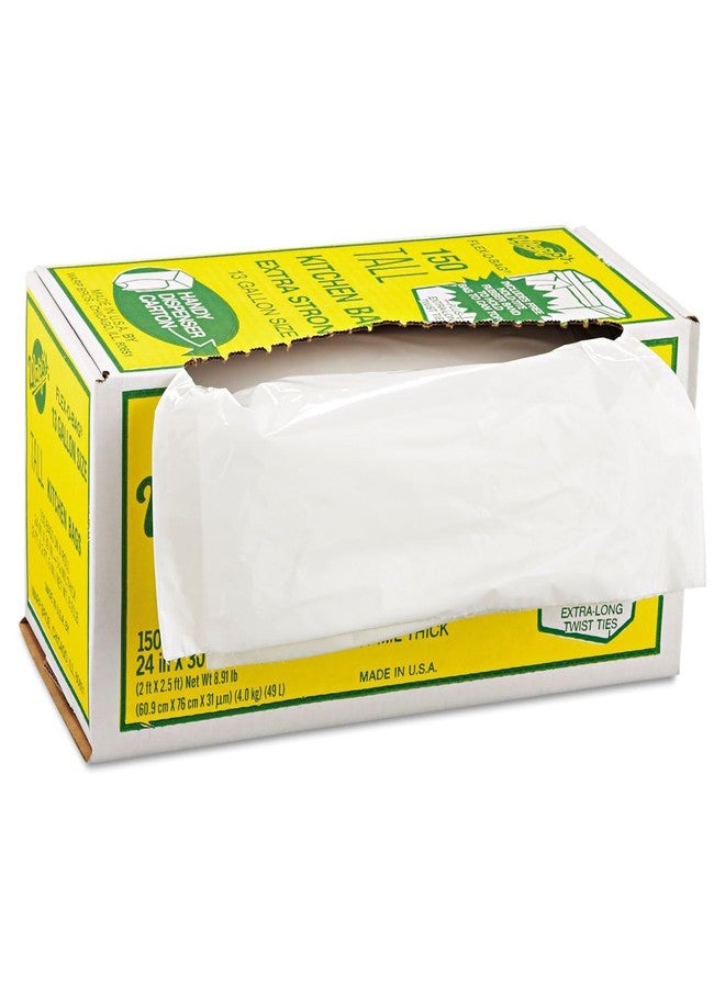 Warp's Trash Can Liners - 13gal 1.25 mil 24x30 trash bags - Image 1